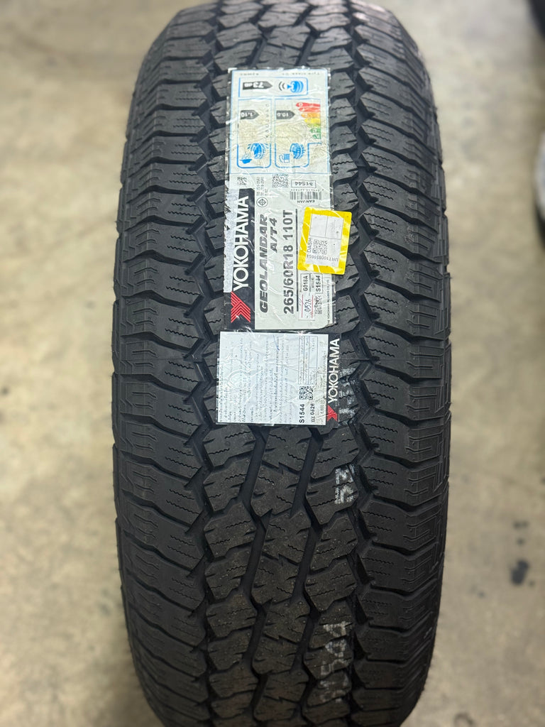 ยาง Yokohama AT4 g018 
ขนาด265/60/18